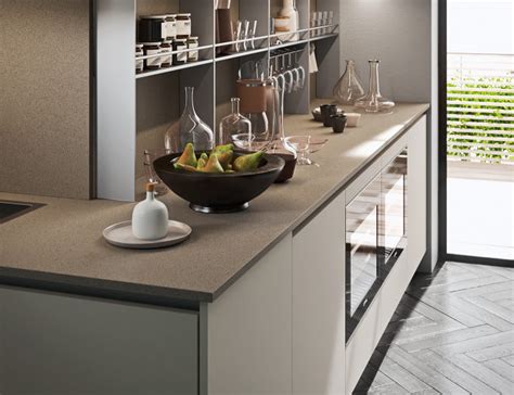 cucina bianca top beige